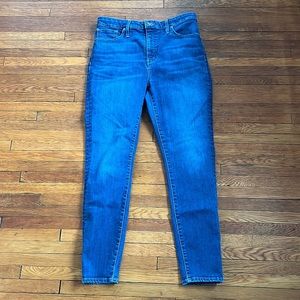 MADEWELL CURVY HIGH RISE SKINNY SZ 31